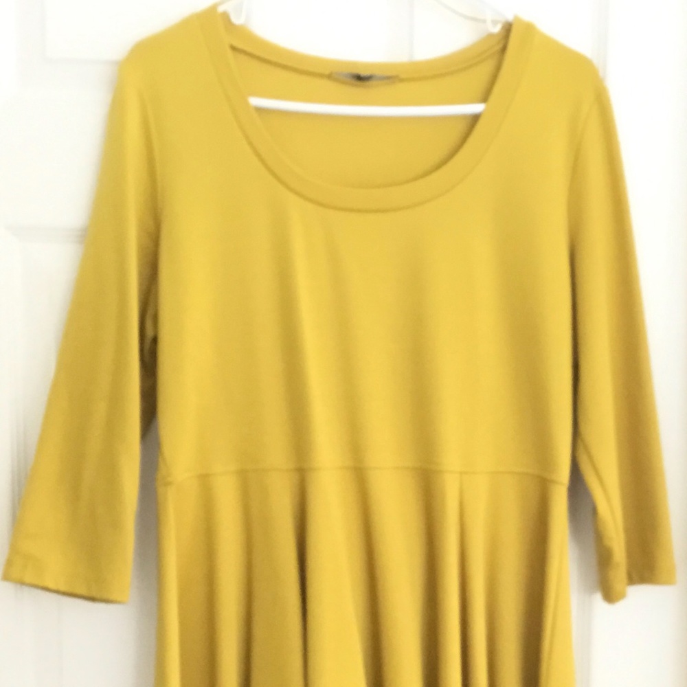 Mustard Yellow Skater Dress!